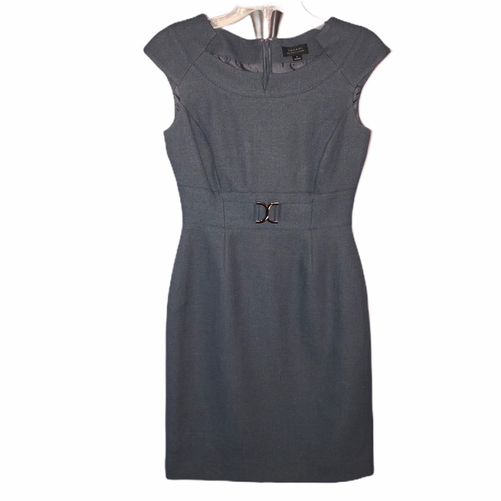 Tahari gray Arthur S. Levine dress size 2